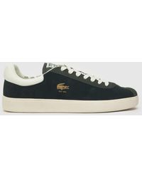 Lacoste - Baseshot Trainers In White & Green - Lyst
