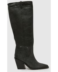 schuh - Dusk Leather Knee High Boots - Lyst