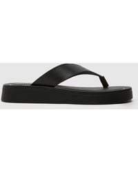 schuh - Tanisha Leather Toe Post Sandals - Lyst