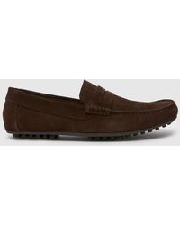 Schuh - Russell Suede Loafer Shoes In - Lyst