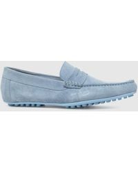 Schuh - Russell Suede Loafer Shoes In - Lyst