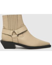 Schuh - Women's Azlan Leather Hardware Western Boots - Lyst