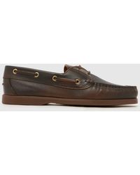 schuh - Luton Leather Boat Flats - Lyst