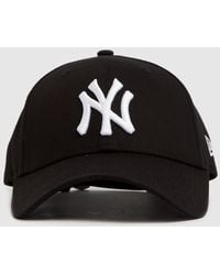 KTZ - Black & White Ny Yankees 9forty League Cap - Lyst