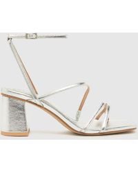 Schuh - Sully Strappy Block High Heels In - Lyst