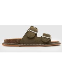 schuh - Tamika Buckle Footbed Sandals - Lyst