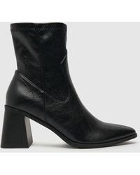 Schuh - Women's Bronte Block Sock Boots - Lyst