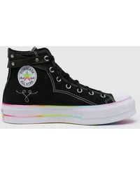 Converse - All Star Lift Hi Pride Trainers In - Lyst