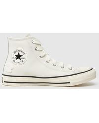 Converse - All Star Hi Leather 3D Flowers Trainers - Lyst