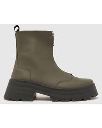 Schuh - Women's Arnold Chunky Zip Front Boots - Lyst