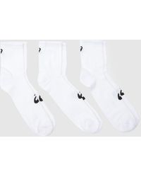 Asics - Quarter Socks 3 Pack - Lyst