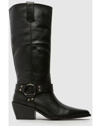 schuh - Dilara Leather Western Boots - Lyst