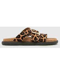 schuh - Tear Leather Footbed Sandals - Lyst