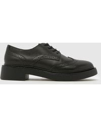schuh - Lashes Leather Lace Up Flats - Lyst