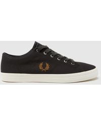 Fred Perry - Baseline Twill Trainers In - Lyst