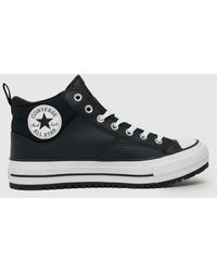 Converse - All Star Malden Street Trainers In Black & White - Lyst