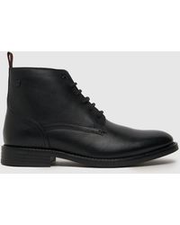 Base London - Kramer Lace Up Boots In - Lyst
