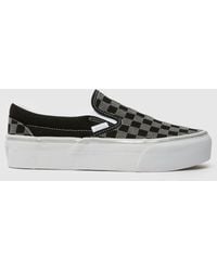 Vans - Classic Slip On Platform Trainers - Lyst