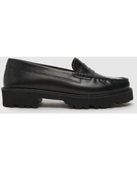 Schuh - Women's Lionel Chunky Leather Loafer Flat Shoes - Lyst