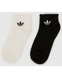 adidas - Kids Ruffle Ankle Socks 2Pk - Lyst