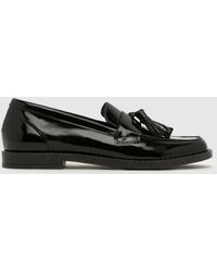 schuh - Lima Leather Tassel Loafer Flats - Lyst