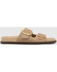 schuh - Tylee Buckle Footbed Sandals - Lyst