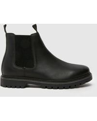schuh - Wide Fit Dawson Leather Boots, Size: 10 (Eu 44) - Lyst