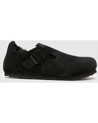 Birkenstock - London Shearling Flat Shoes - Lyst