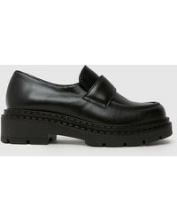 schuh - Lawson Chunky Leather Loafer Flats - Lyst