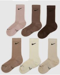 Nike - Everyday Crew Socks 6Pk - Lyst