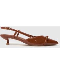 schuh - Sybill Buckle Kitten Low Heels - Lyst