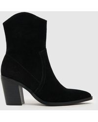 Schuh - Angelo Suede Western Boots In - Lyst