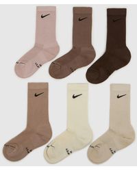 Nike - Everyday Crew Socks 6Pk - Lyst