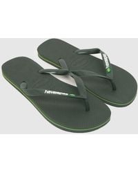 Havaianas - Brasil Logo Flip Flops - Lyst