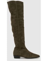 schuh - Daffy Suede Over The Knee Boots - Lyst