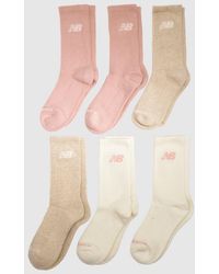 New Balance - Kids Crew Socks 6Pk - Lyst