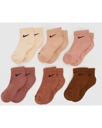Nike - Everyday Ankle Sock 6 Pk - Lyst
