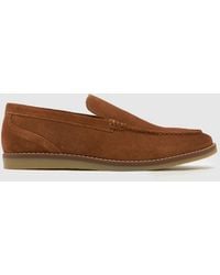 schuh - Risk Suede Loafer Shoes - Lyst