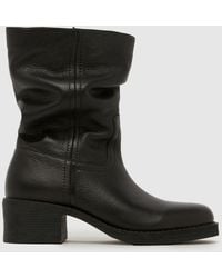schuh - Dakota Slouch Leather Boots - Lyst