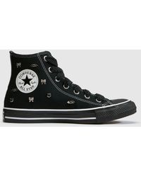 Converse - All Star Hi Bows Trainers - Lyst