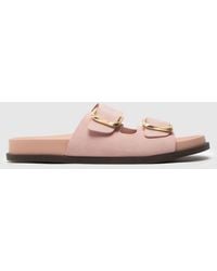schuh - Tylee Buckle Footbed Sandals - Lyst
