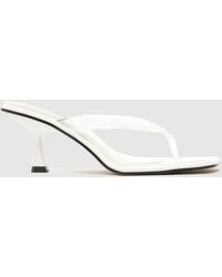 schuh - Salvia Clear Toe Post High Heels - Lyst