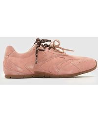 schuh - Mindy Suede Lace Up Trainers - Lyst