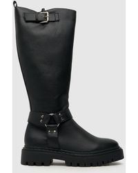 Schuh - Ladies Dusk Hardware Chunky Knee Boots - Lyst