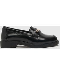Schuh - Wide Fit Luther Patent Loafer Flat Shoes In - Lyst