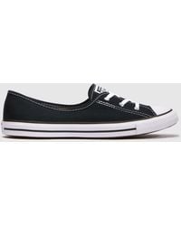 Converse - All Star Ballet Lace Slip Trainers - Lyst