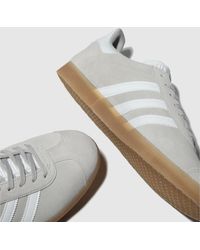 mens light grey gazelles