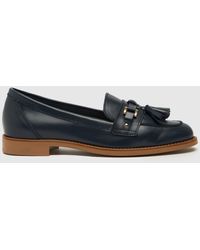 Schuh - Liv Leather Tassel Loafer Flat Shoes In - Lyst