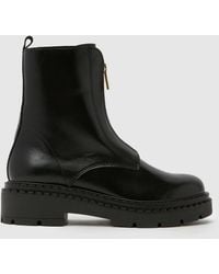 schuh - Amber Leather Zip Boots - Lyst