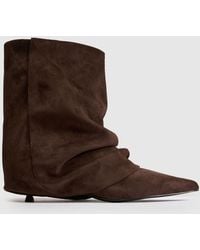 SIMMI - Dixee Ruched Boots - Lyst